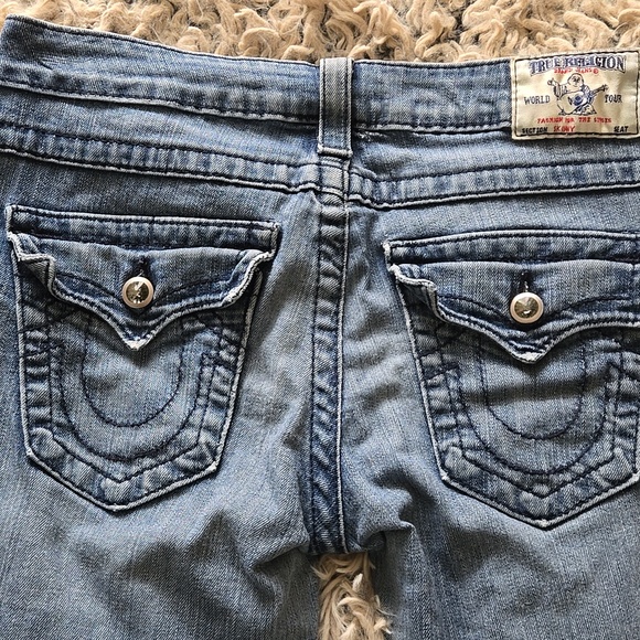 True Religion Bling Embellished Low Rise Super Skinny Jeans - Picture 10 of 10